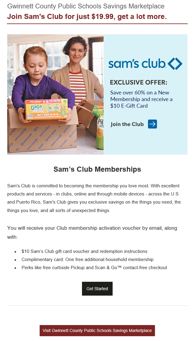 SAM'S CLUB – Gwinnett County Public School Foundation