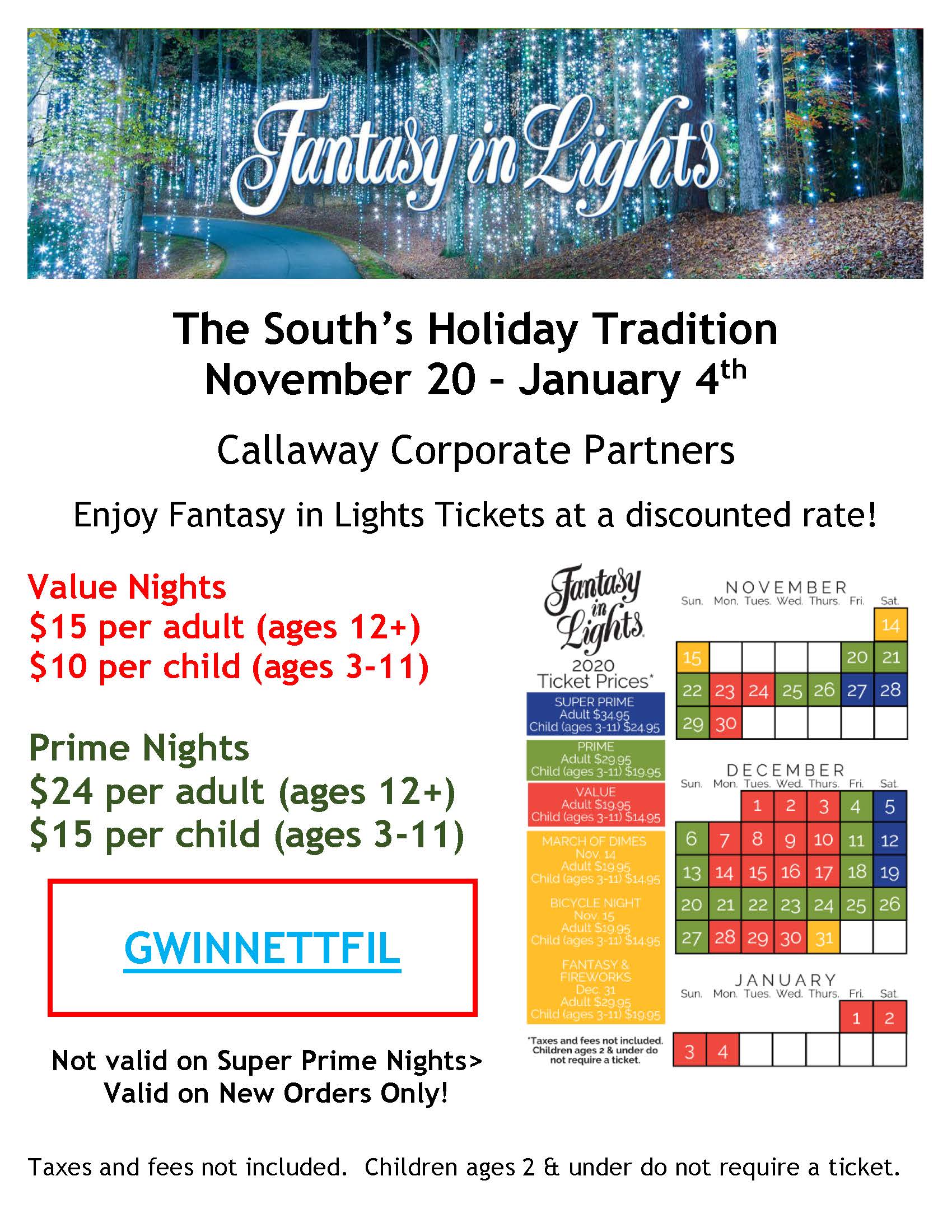 Callaway Gardens Fantasy in Lights County Public School