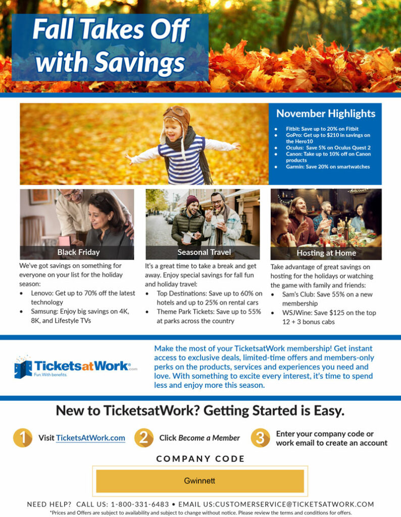 TicketsAtWork Discounts for GCPS Employees! County Public