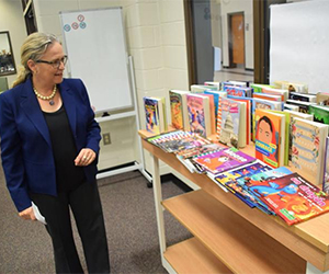 U.S. Rep. Carolyn Bourdeaux donates Library of Congress surplus books to three Gwinnett schools