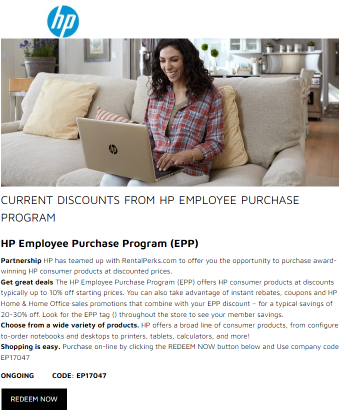 HP Employee Purchase Program County Public School Foundation