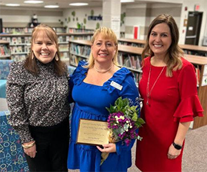 Brookwood Elementary School’s Chrissy Boyce named Media Clerk of the Year for Gwinnett County Public Schools