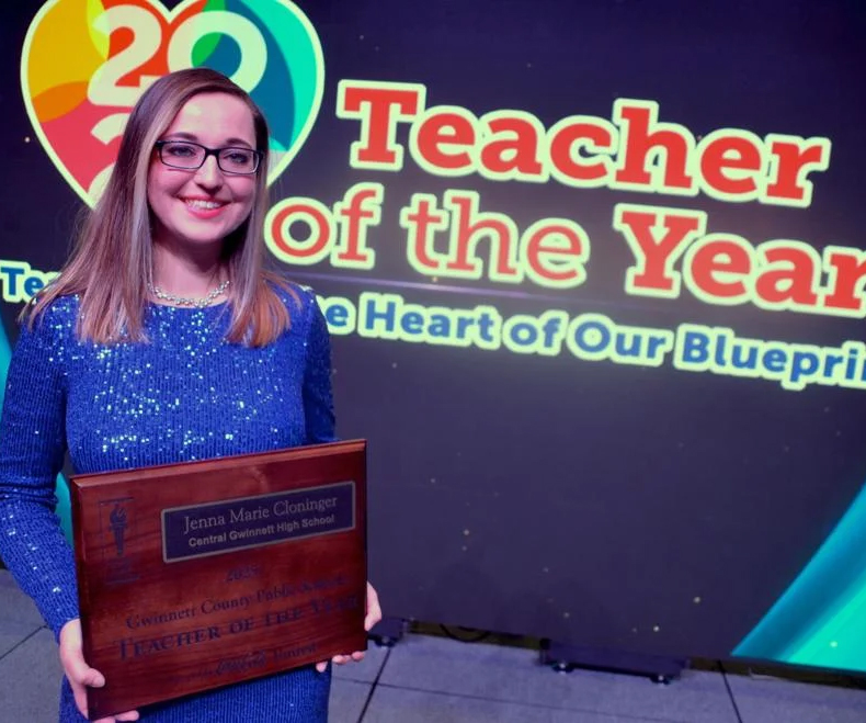 Central Gwinnett’s Jenna Cloninger named Gwinnett County Public Schools’ Teacher of the Year